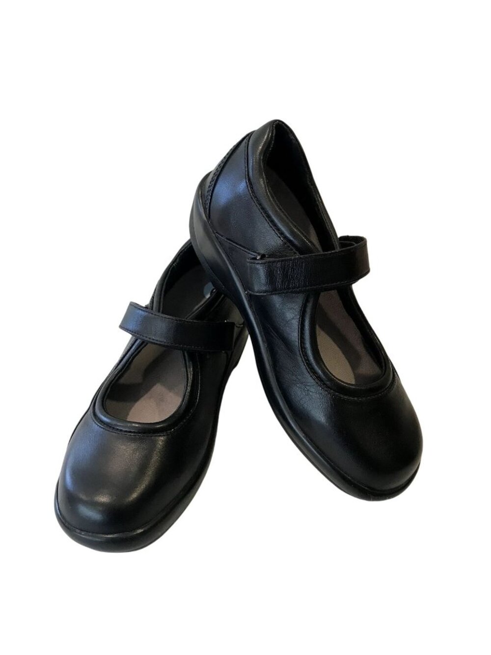 APEX Women's Black Mary Jane Size 6 Medium Leather Upper